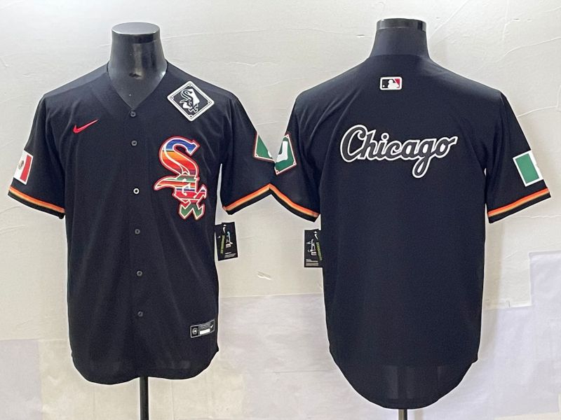 Men 2025 Chicago White Sox Blank Black Game Nike MLB Jersey style 41->chicago white sox->MLB Jersey